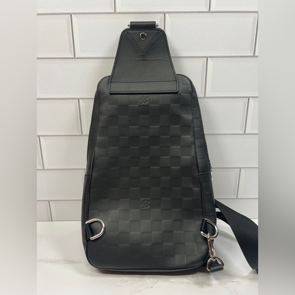 LV Louis Vuitton Embossed Damier Infini Avenue Slingbag Sling Bag Crossbody - Picture 3 of 11